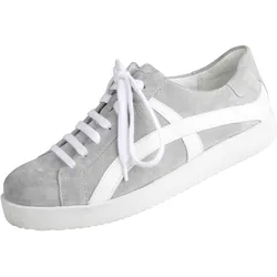Sneaker LEI BY TESSAMINO "Nora", Damen, Gr. 37, grau, Leder, casual, Schuhe, in modischem Design