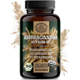 Scheunengut Scheunengut® BIO Ashwagandha Ksm-66 | Markenrohstoff mit mindestens 5% Withanolide 180 St