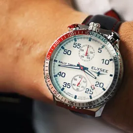Elysee Rally Timer I Quarz Edelstahl 44 mm 80530
