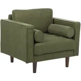 Beliani Sessel, Grün, Dunkelbraun, 1-Sitzer, 86x78x74 cm, Wohnzimmer, Sessel, Polstersessel