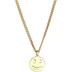 Elli mit Smiling Face Happy 925 Silber Ketten   Damen 