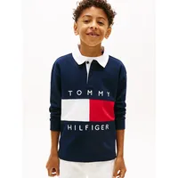 Tommy Hilfiger Poloshirt Kinder bis 16 Jahre, mit Polokragen blau 7 (122)