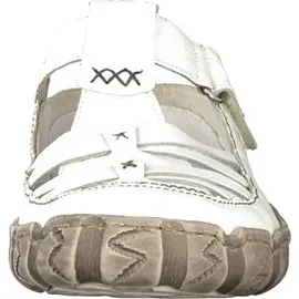 Rieker Damen Clog aus Leder offen mit Klettverschluss und Riricon Sohle L0396, Größe:40 EU, Farbe:Weiß - Weiß 40