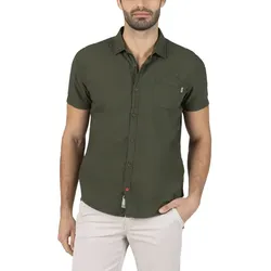 Timezone Kurzarmhemd - Herren - Green - XL