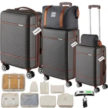 Tectake Madison 4-Rollen 76 cm / 90 l grau/silber