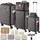 Tectake Madison 4-Rollen 76 cm / 90 l grau/silber