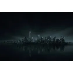 Fototapete PAPERMOON "Photo-Art MIGUEL ANGEL MARTIN, NEW YORK SKYLINE", bunt, B:4,00m L:2,60m, Vlies, Tapeten