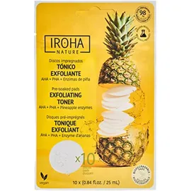 Iroha Peeling- und aufhellende cotton pads 10 Einheiten