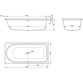 Bette BetteOcean Duschbadewanne 170 x 80 cm (8865000P)