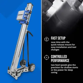 MSW Kernbohrständer - Bohrdurchmesser bis 350 mm - 760 mm Hub