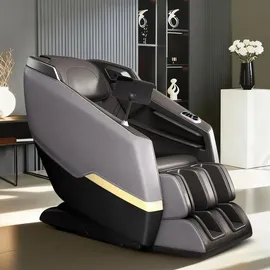 360Home Massagesessel Zero-Gravity Kunstleder 73 x 106 x 140 cm Grau