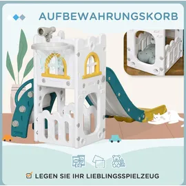 aiyaplay Klettergerüst mit Rutsche 4 in 1 Gelb