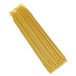 NKlaus Bienenwachskerze 503g (ca. 100 St) Kerzen 100% Bienenwachs L: 19cm gelb