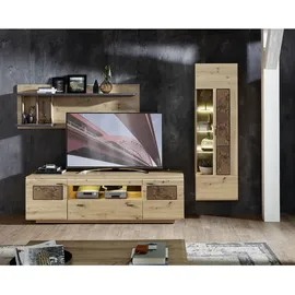 Livetastic Wohnkombination Madera II ¦ holzfarben ¦ Maße (cm): B: 285 H: 193 T: 47.0