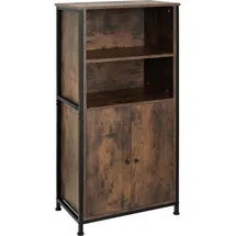 Tectake Highboard Doncaster 60 x 38 x 125 cm Braun