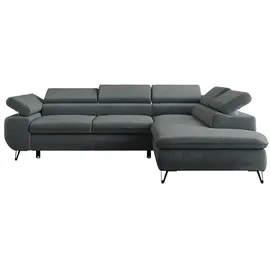 MKS Meble Ecksofa Grau 2-Sitzer