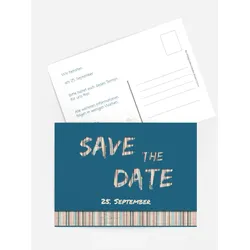 Save-the-Date Karten selbst gestalten mit Spruch und Fotos im Onlinedesigner bei Meine-Kartenmanufaktur.de