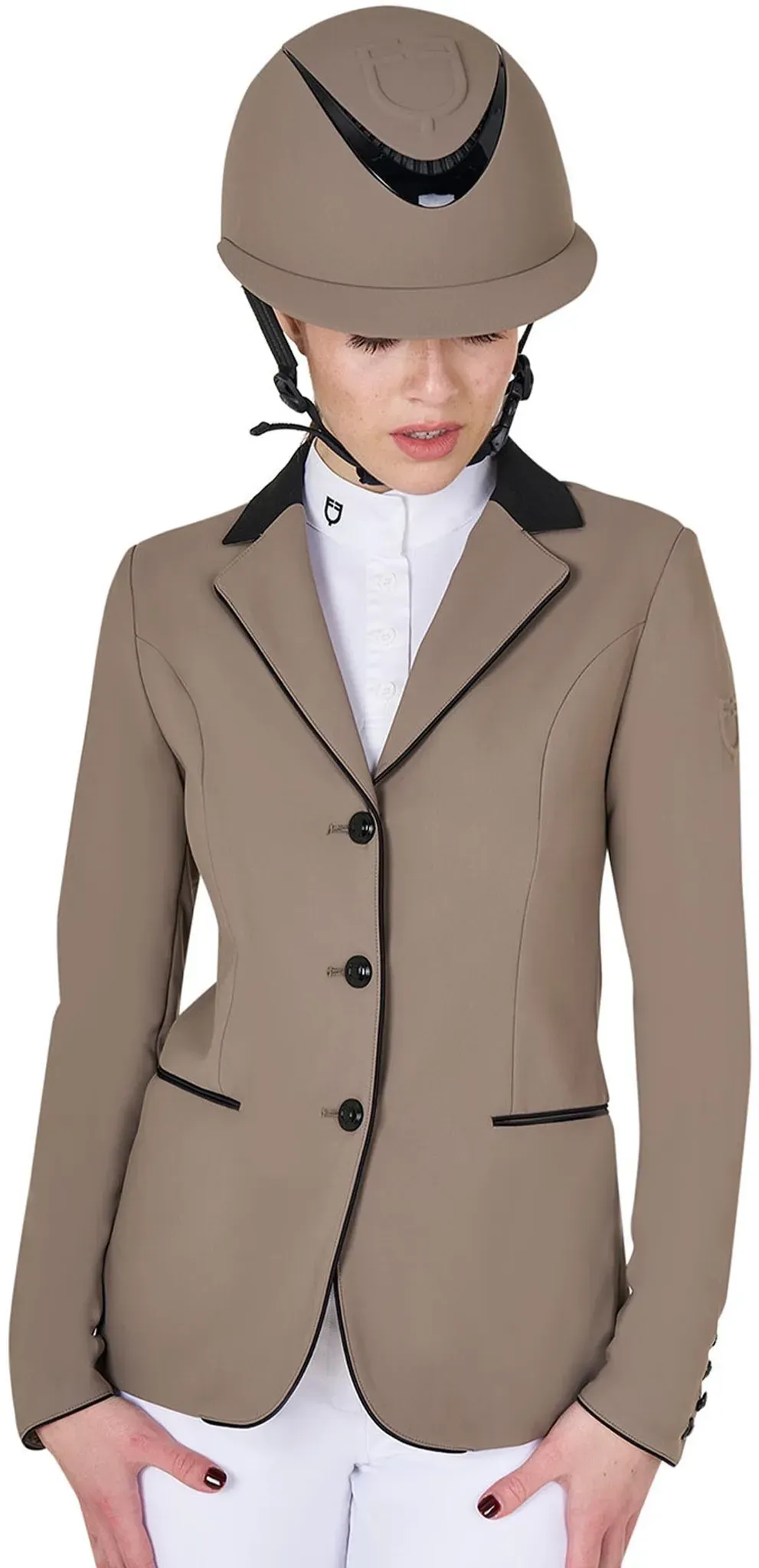 Equestro Damen Turnierjacket mit drei Knöpfen