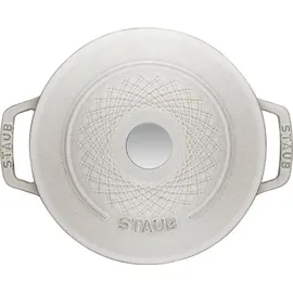 Staub Cocotte Twister Schmortopf rund, 20cm weißer Trüffel