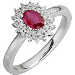 Orolino Ring 585/- Gold Rubin rot 0.2000 Karat 054 (17,2) Damen 