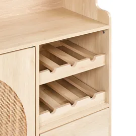 Beliani Buffetschrank Campbellton 120 x 40 x 173 cm Braun