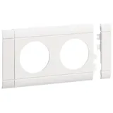 Hager GB080209016 Blende 2-fach Steckdose anreihbar halogenfrei verkehrsweiß