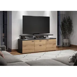 trendteam TV-Lowboard Mood Holzoptik Braun Eiche