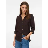 Vero Moda Hemdbluse Vmbumpy Braun M