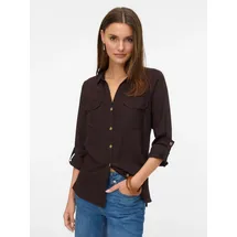 Vero Moda Hemdbluse Vmbumpy Braun M