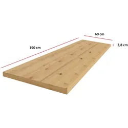 Küchen Arbeitsplatte 190cm 38 mm Küchenzeile Küchenblock Eiche Artisan Eko Stilo