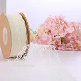 Duories Spitzenbordüre Vintage Spitzenband Spitze-Borten Dekoband Zierband Geschenkband Spitzenborte Spitzenbesatz für Hochzeit Tischdeko DIY Nähen Basteln Scrapbooking Geschenkbox (45mx4.5cm),Creme