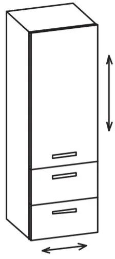 Artiqua 400 Variabler Midischrank, Sanremo Eiche quer NB, 400-MVL-1-44-L-7144-428 400-MVL-1-44-L-7144-428