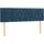vidaXL Boxspringbett mit Matratze Dunkelblau 140x200 cm Samt