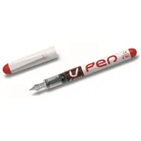 Pilot Pen PILOT Einweg-Füllhalter V-Pen, Federbreite: 0,5 mm, rot