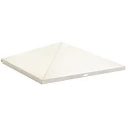 PROREGAL Geschlossene pyramidenförmige Bedachung für quadratischen Kombiascher | HxBxT 9,5x36,5x34,5cm | Edelstahl