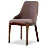 JV Möbel Esszimmerstuhl Textil braun