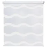 Doppelrollo Doppelrollo "Wave" Duo-Rollo Klemm-Fix mit Klemmträger, Fenster-Rollo, DomDeco, Klemm- oder Schraubmontage weiß 85 cm