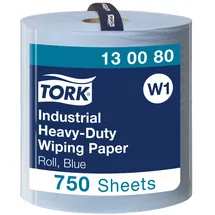 TORK Putztuchrolle Advanced 440 3-lagig blau, 750 Blätter, 1 Rolle