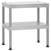 vidaXL Tisch für Räucherofen 40 x 28 x 44,5 cm silber