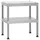 vidaXL Tisch für Räucherofen 40 x 28 x 44,5 cm silber