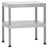 vidaXL Tisch für Räucherofen 40 x 28 x 44,5 cm silber