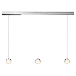 Oligo Balino LED Pendelleuchte satiniert | drei Pendel | chrom