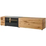 MASSIVMOEBEL24.DE Kitzbühel Lowboard 220x52x52 cm Natur Geölt/Lackiert Holz