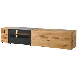 MASSIVMOEBEL24.DE Kitzbühel Lowboard 220x52x52 cm Natur Geölt/Lackiert Holz