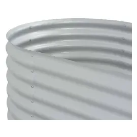 vidaXL Garten-Hochbeet verzinkter Stahl 240 x 80 x 44 cm Silber