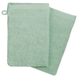 Atmosphera 2er-Pack Handschuhe 15 21 cm Baumwolle 450 g/m2 Celadon