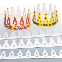Kronen aus Pappe (pro Set 12) Bastelsets