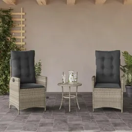 vidaXL Bistroset 3-tlg. Hellgrau