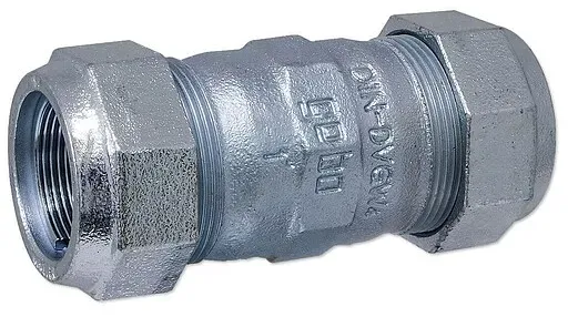 GEBO-Temperguss-Klemmverbinder für Stahlrohre - Kupplung 48,3 mm x 48,3 mm (1 1/2'') - 01.150.02.05