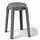 Mojawo Hocker Kunststoff 34 x 45 x 34 cm Grau